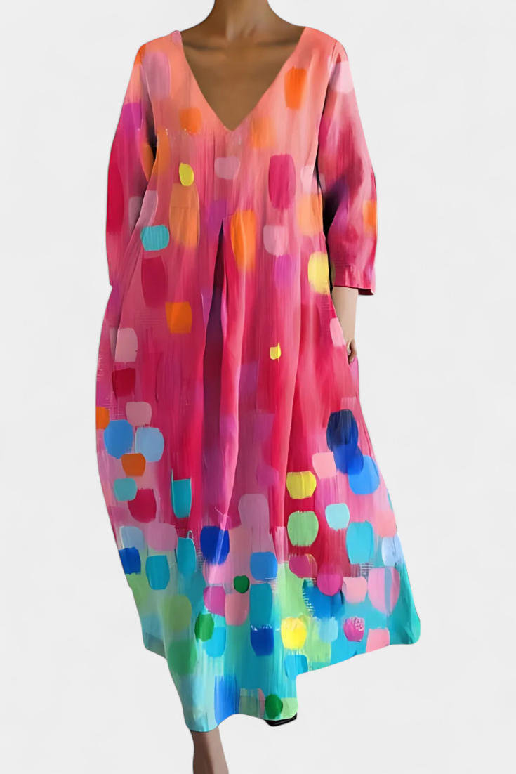 Joan | Comfortable V-neck Dress