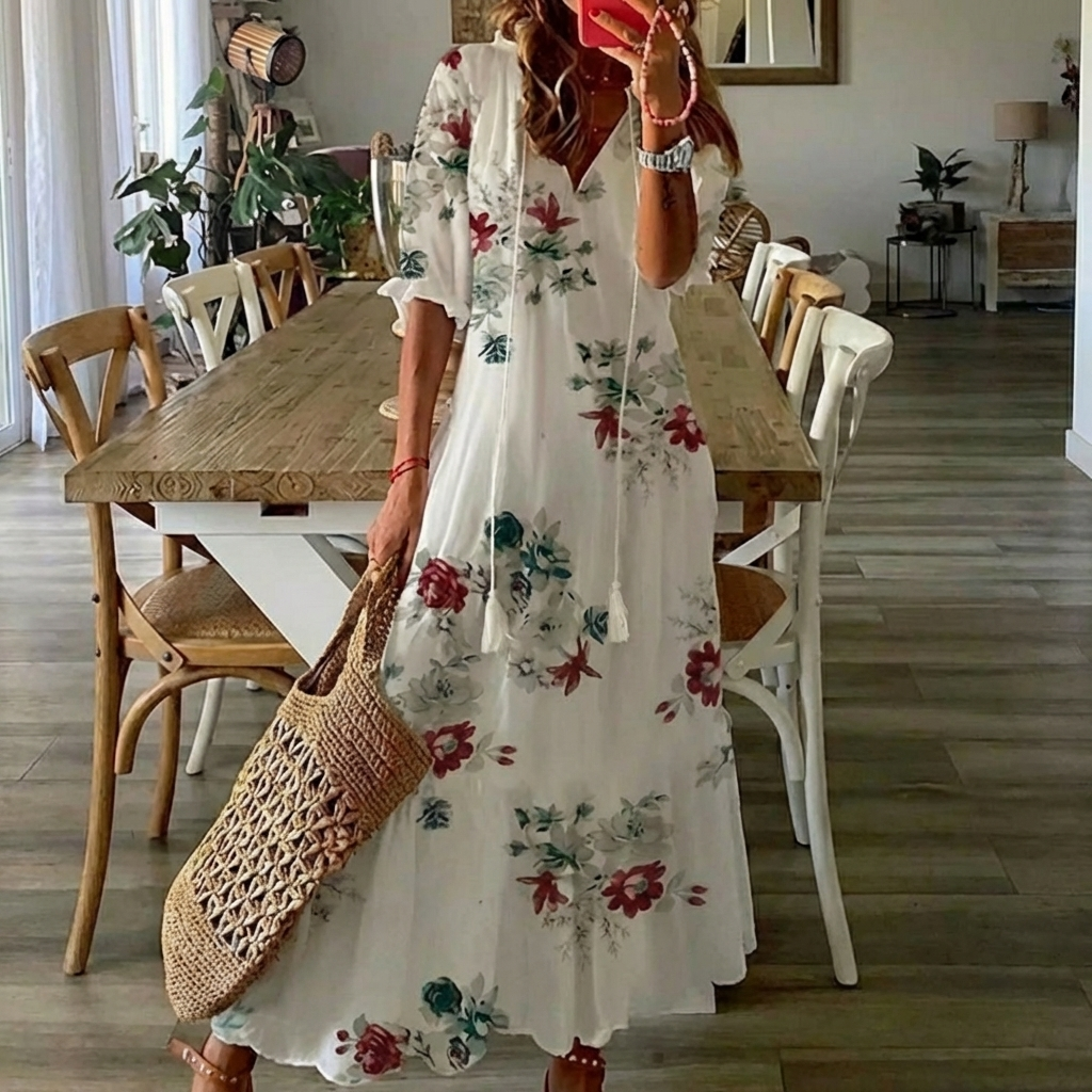 Cassia  | Flattering Floral Dress
