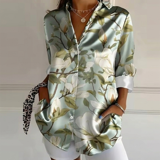 Sammy™ | Elegant Satin-look Blouse
