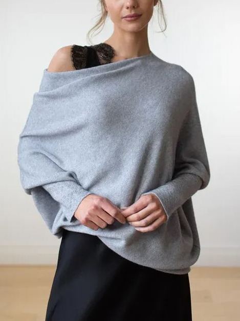 Mira | Asymmetric Draped Jumper