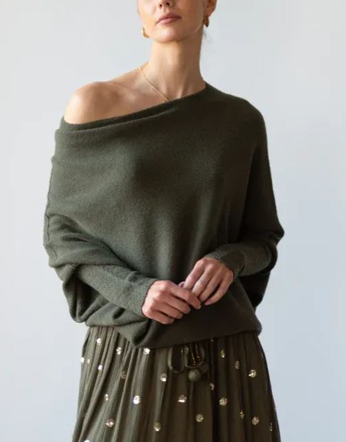 Mira | Asymmetric Draped Jumper