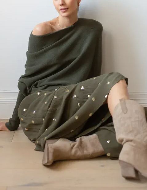 Mira | Asymmetric Draped Jumper
