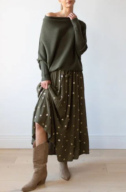 Mira | Asymmetric Draped Jumper
