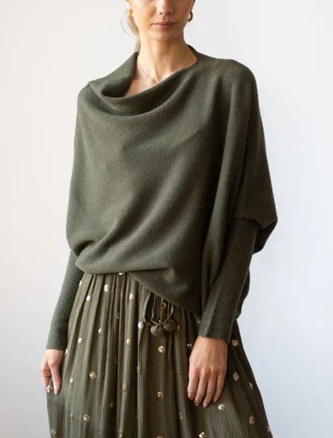 Mira | Asymmetric Draped Jumper