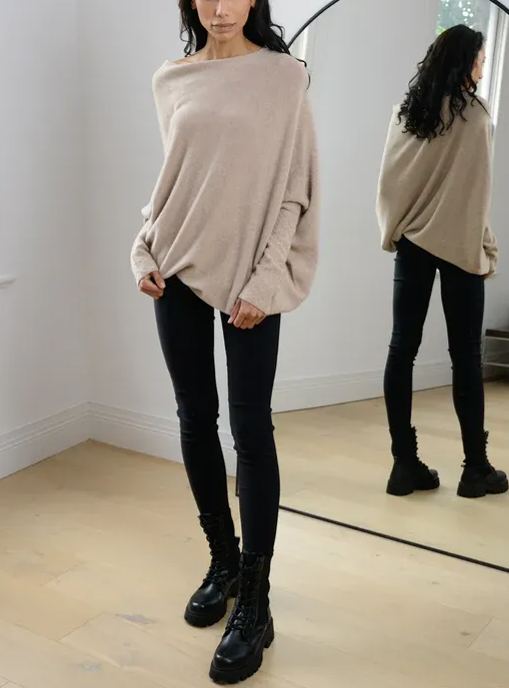 Mira | Asymmetric Draped Jumper