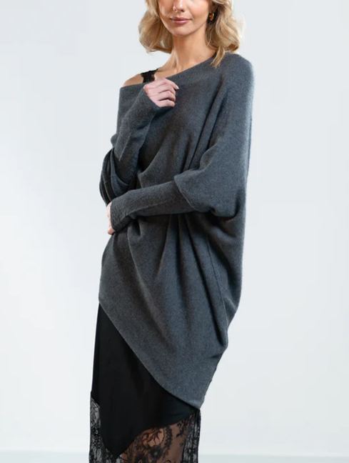 Mira | Asymmetric Draped Jumper