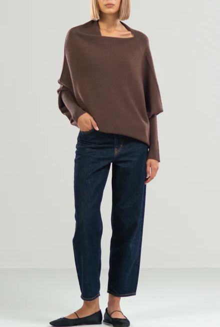 Mira | Asymmetric Draped Jumper
