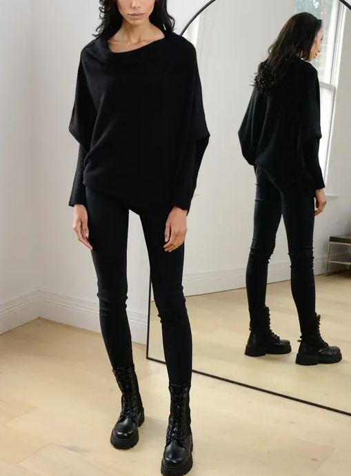 Mira | Asymmetric Draped Jumper