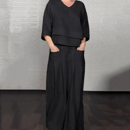 Isabel | Relaxed Linen-Cotton Two-Piece Set