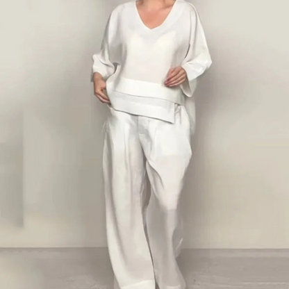 Isabel | Relaxed Linen-Cotton Two-Piece Set
