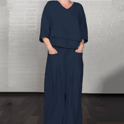 Isabel | Relaxed Linen-Cotton Two-Piece Set
