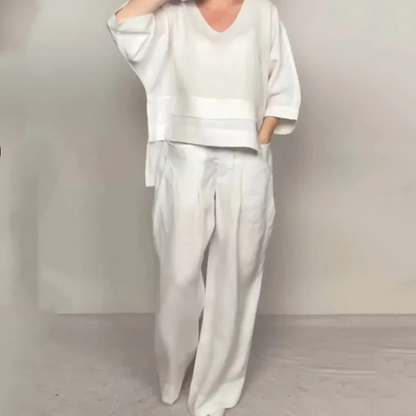 Isabel | Relaxed Linen-Cotton Two-Piece Set