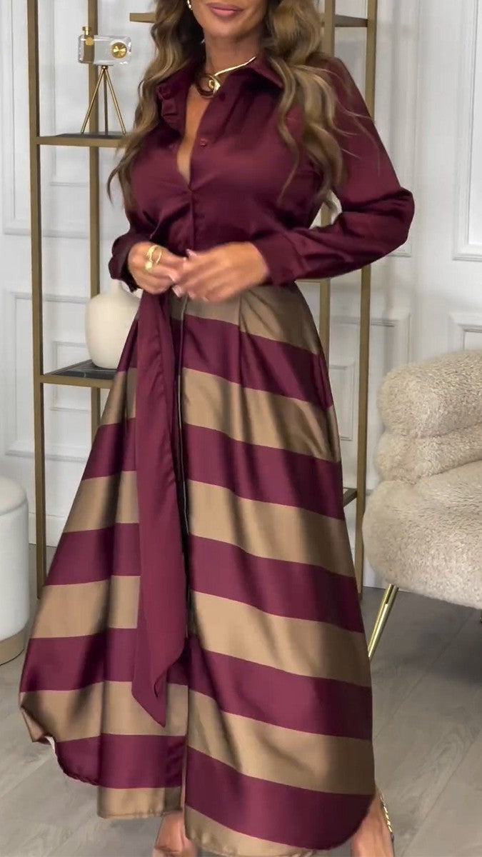 Celestine | Sophisticated Striped Dress