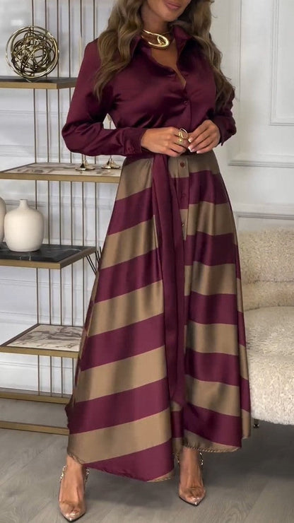 Celestine | Sophisticated Striped Dress