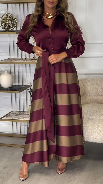 Celestine | Sophisticated Striped Dress