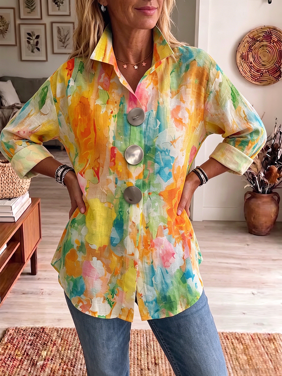 Aurora | The Watercolor Button Shirt