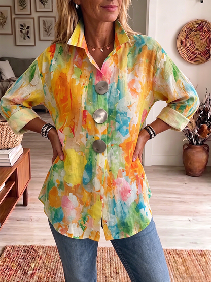 Aurora | The Watercolor Button Shirt
