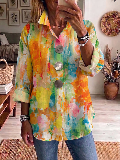 Aurora | The Watercolor Button Shirt