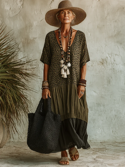 Celeste | The Leopard Chiffon Dress