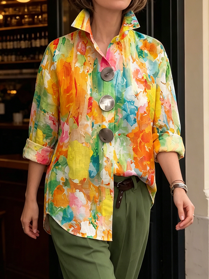 Aurora | The Watercolor Button Shirt