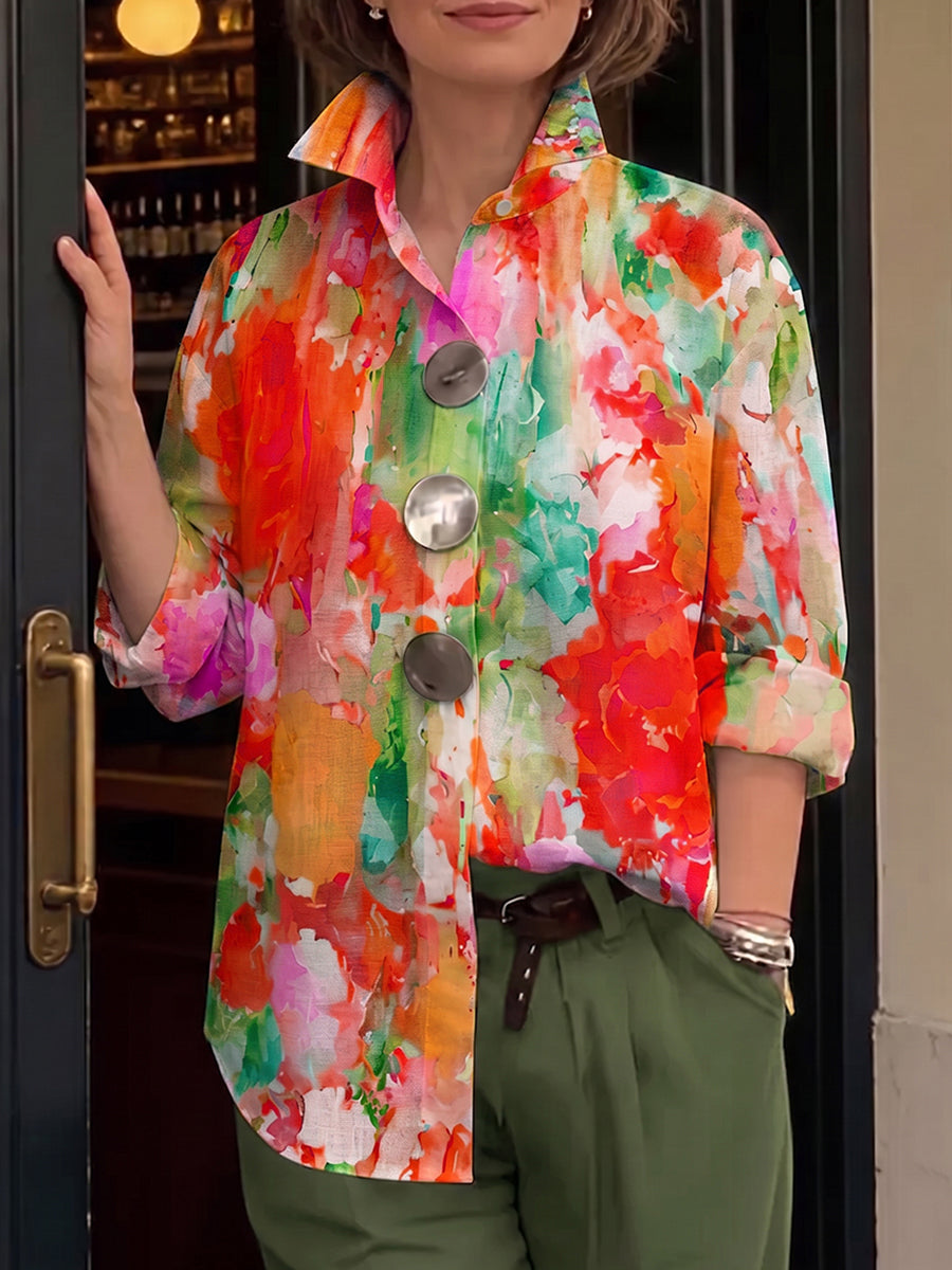 Aurora | The Watercolor Button Shirt