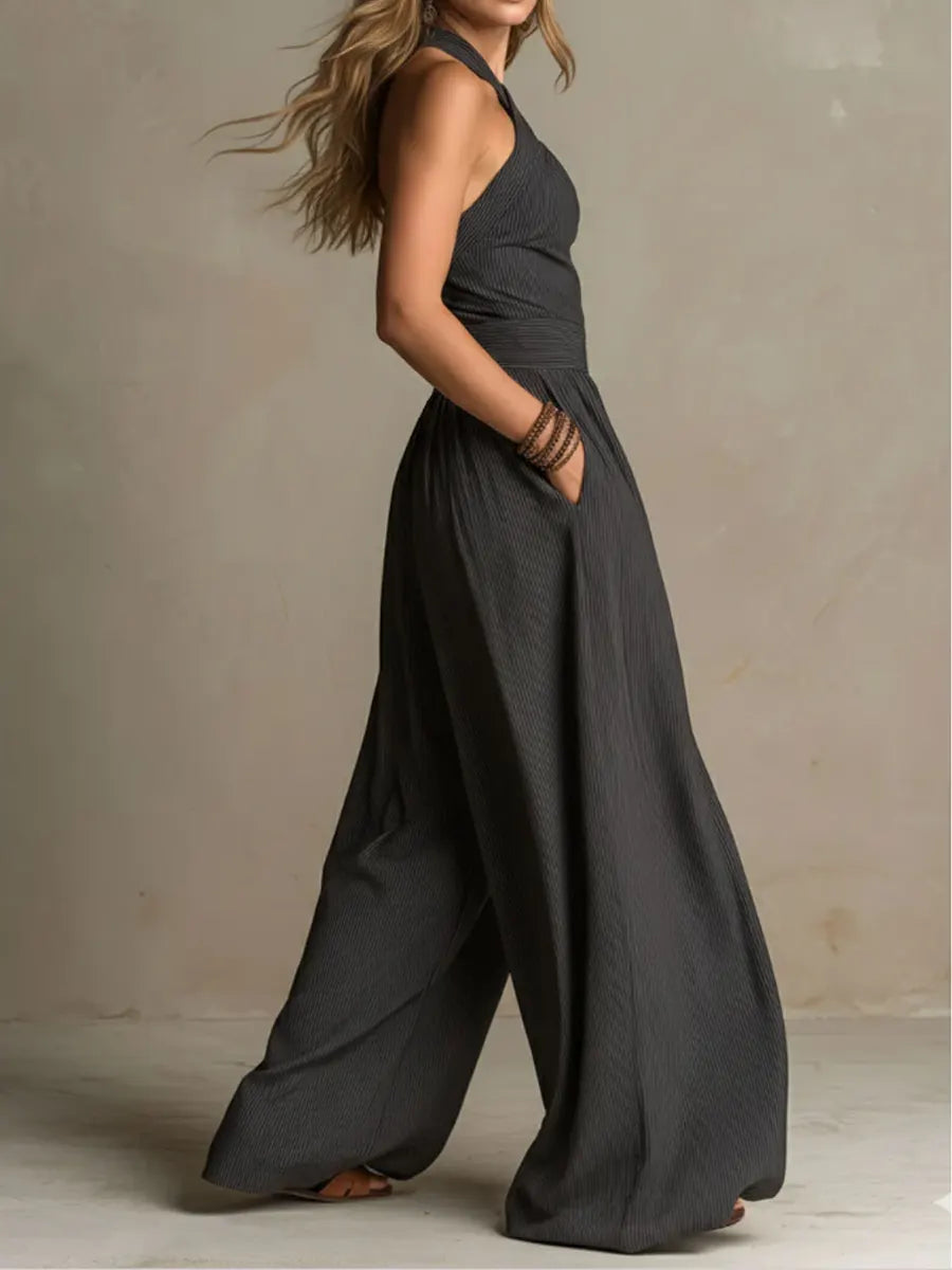 Monroe | The Halter Linen Jumpsuit