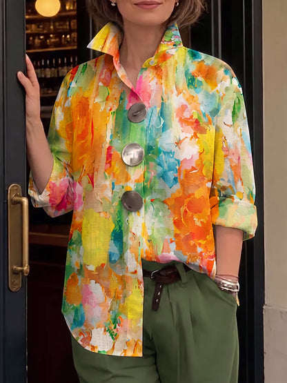 Aurora | The Watercolor Button Shirt