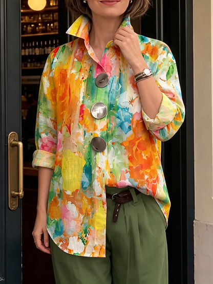 Aurora | The Watercolor Button Shirt