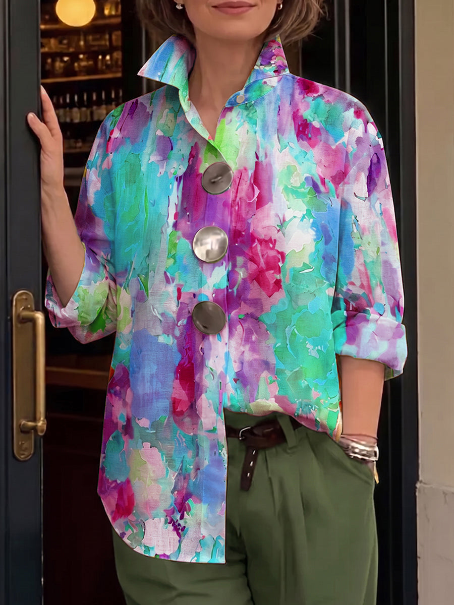 Aurora | The Watercolor Button Shirt