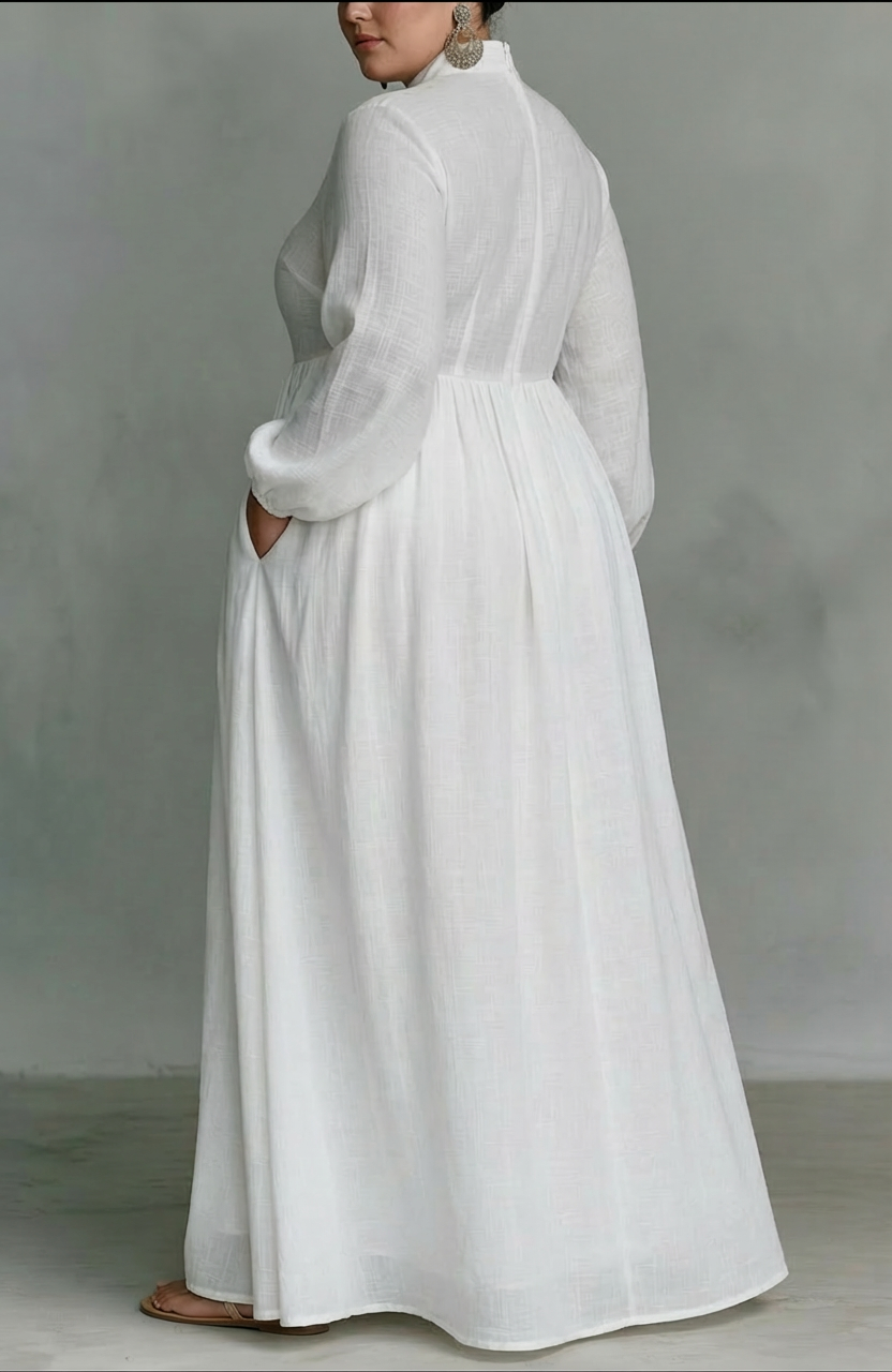 Serena | Button-Front Flow Maxi Dress
