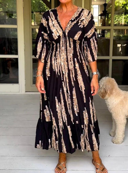Clarice | Effortless Abstract Dress