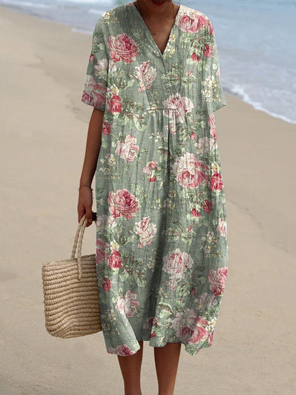 Lina | Vintage Flower Dress